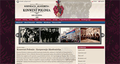 Desktop Screenshot of konwentpolonia.pl